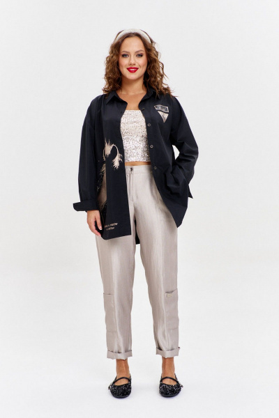 Рубашка AVE RARA 2251 черный - фото 8