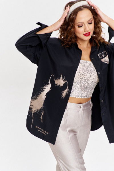 Рубашка AVE RARA 2251 черный - фото 6