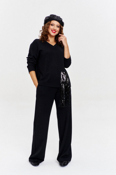 Джемпер AVE RARA 2252 черный - фото 7