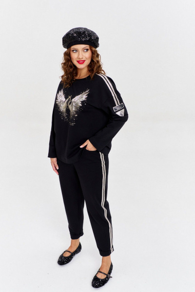 Джемпер AVE RARA 2256 черный - фото 6