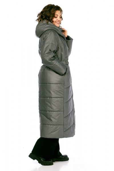 Пальто Диомант 2128 серый - фото 7