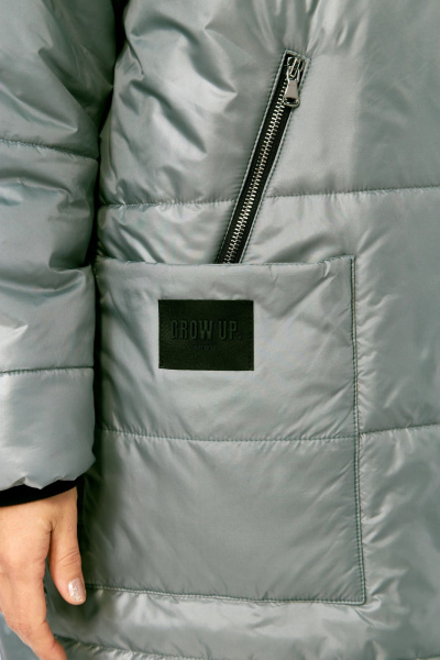 Пальто Диомант 2129 серый - фото 9