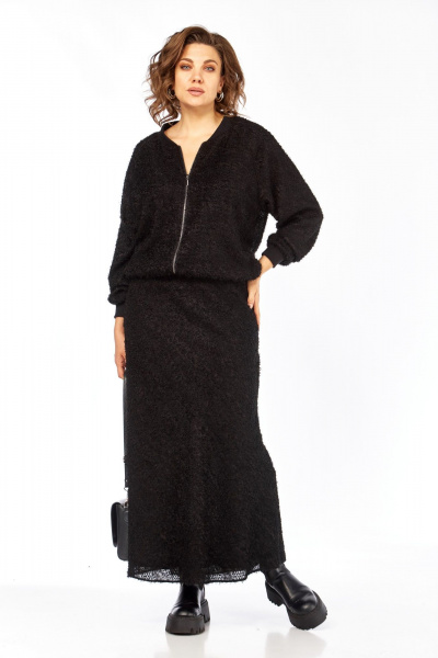 Джемпер, юбка Диомант 2139 черный - фото 1