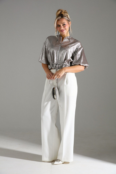 Блуза, брюки LM К1340146 бежевый_шиммер - фото 3