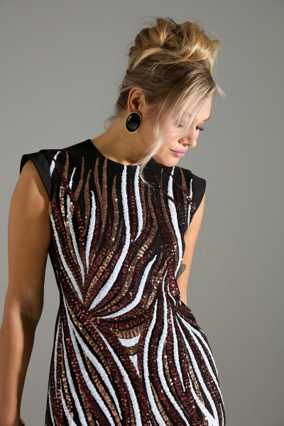 Платье LM М46 красное-белое - фото 7