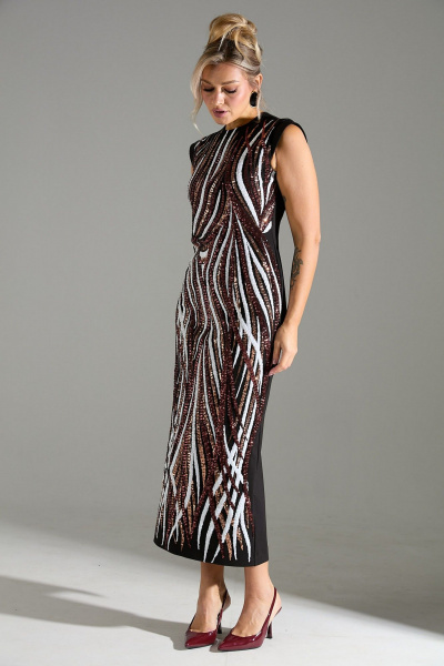 Платье LM М46 красное-белое - фото 6