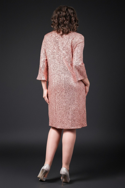 Платье коктейльное с пайетками и свободным силуэтом Avanti 1682-1 - фото 4