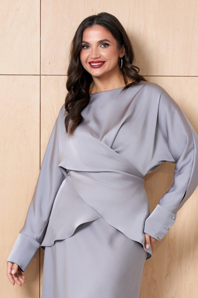 Блуза, юбка Lissana 5031 серый - фото 7