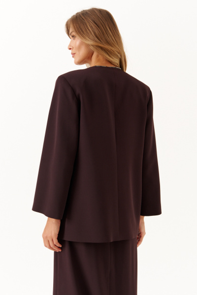 Жакет Панда 115530 коричневый - фото 5