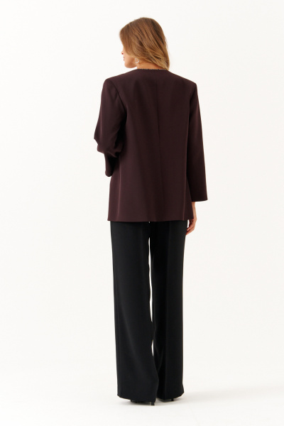 Жакет Панда 115530 коричневый - фото 6