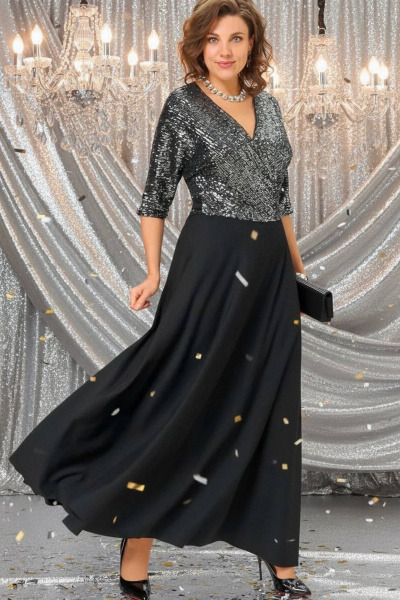 Платье Anastasia 1307 черный - фото 1