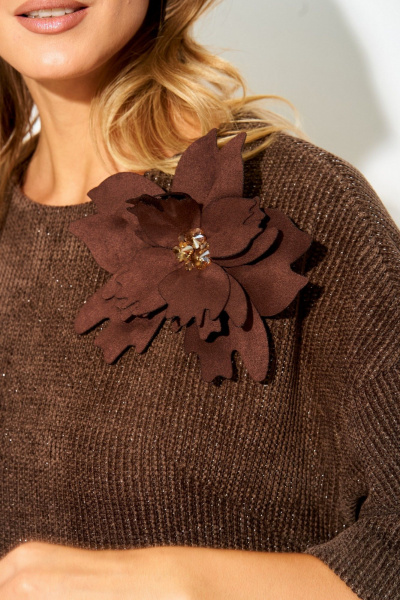 Платье Laikony L-904 шоколадный - фото 6