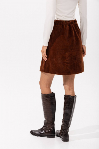 Юбка Romgil РП0098-ХЛ5 терракот - фото 3