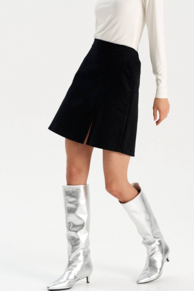 Юбка Romgil РП0098-ХЛ5 черный - фото 8