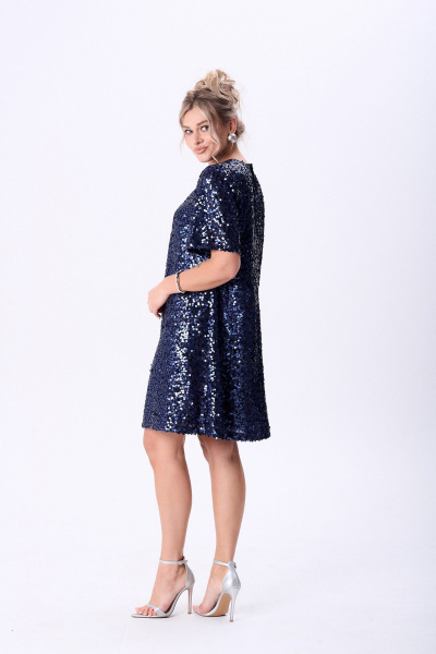 Платье AMUARt 1094 синий - фото 7