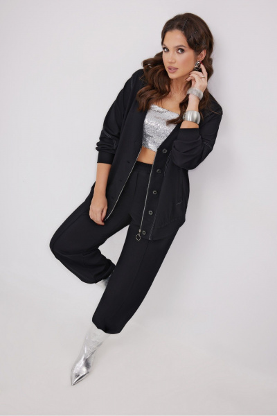 Брюки, кардиган ElPaiz 1306 черный - фото 3