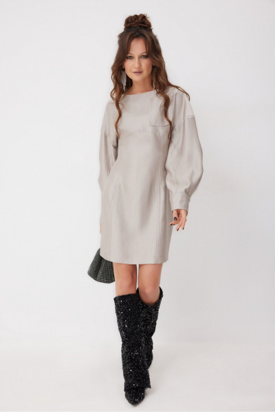 Платье ElPaiz 1308 жемчуг - фото 1