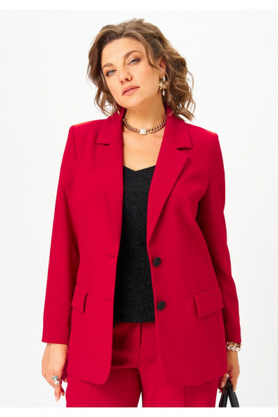 Брюки, жакет, топ Твой имидж 2301 красный - фото 6