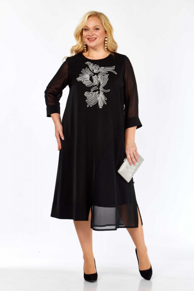 Платье Асолия 2712 черный - фото 4