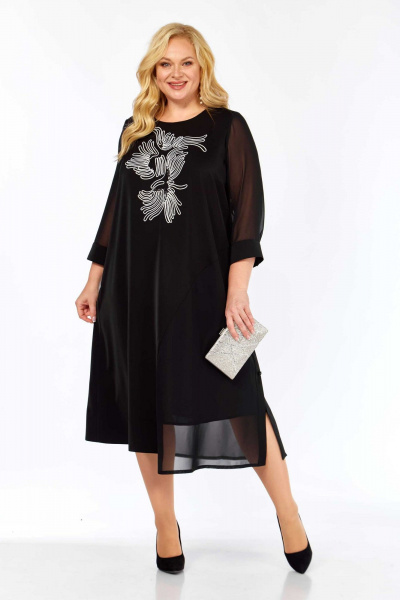 Платье Асолия 2712 черный - фото 1