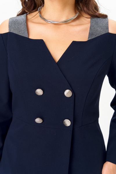 Брюки, жакет ANASTASIA MAK 1276 синий - фото 13