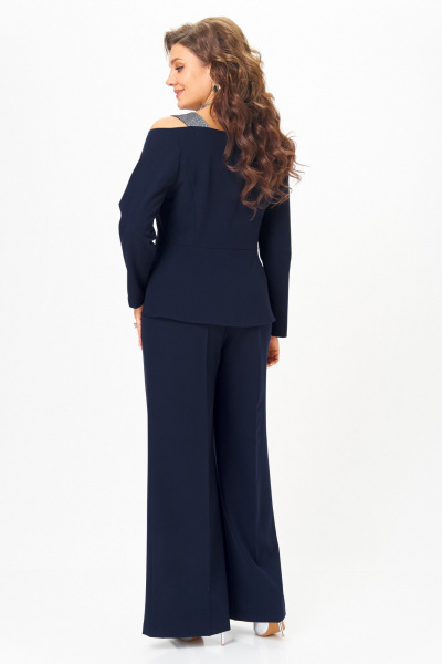 Брюки, жакет ANASTASIA MAK 1276 синий - фото 4