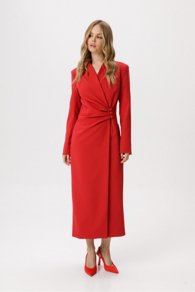 Платье PiRS 6299 красный - фото 6