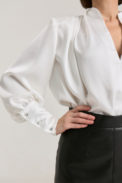 Блуза THE NAME 2453 молочный - фото 4