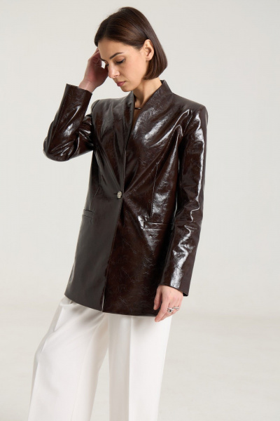 Жакет THE NAME 2462 шоколад - фото 9