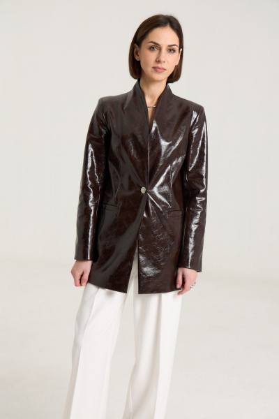 Жакет THE NAME 2462 шоколад - фото 7