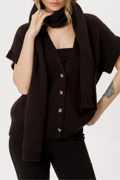 Шарф PiRS 6346 горький_шоколад - фото 4