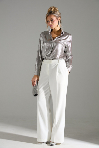 Блуза, брюки LM К146010 бежевый_шиммер - фото 1