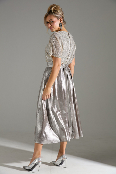 Платье LM М76 бежевый_шиммер - фото 5