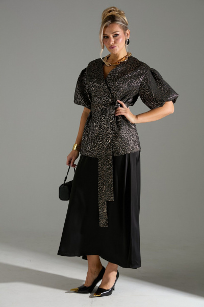 Жакет, юбка LM К1140110 парча - фото 4