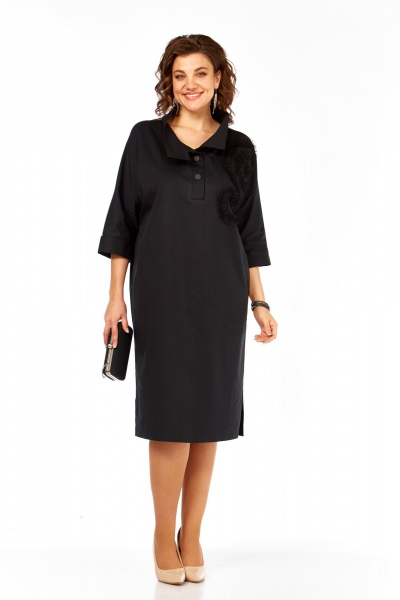 Платье БагираАнТа 1082А черный - фото 1