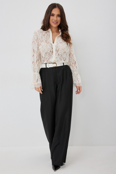 Блуза, брюки Магия моды 2660 молочный+ черный - фото 6