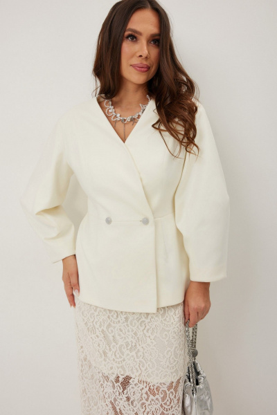 Жакет, юбка Магия моды 2666 молочный - фото 5