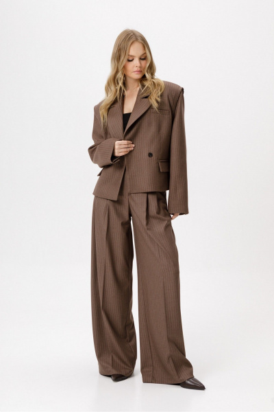 Жакет PiRS 6377 коричневый - фото 6