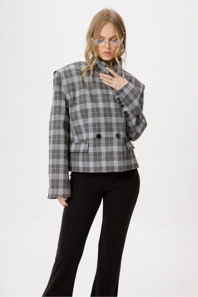 Жакет PiRS 6381 серый - фото 1