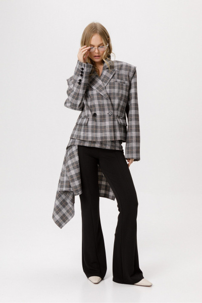 Жакет PiRS 6381 серый - фото 7