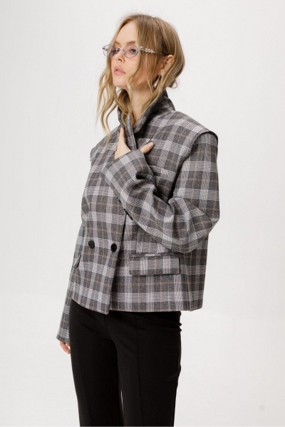 Жакет PiRS 6381 серый - фото 5