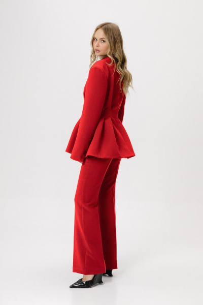 Брюки, жакет PiRS 6383 красный - фото 4