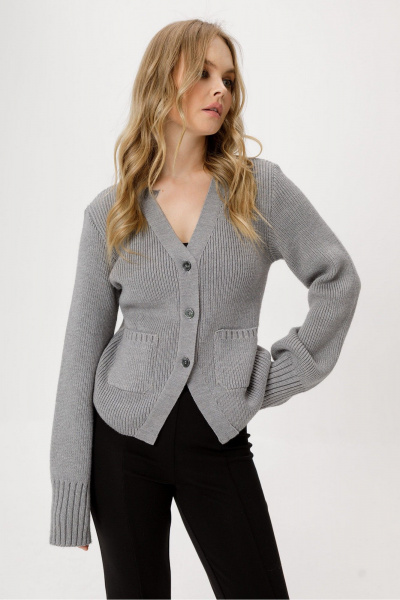 Жакет PiRS 6385 серый - фото 7