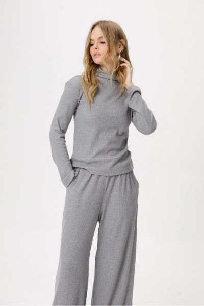 Брюки, джемпер PiRS 6388 серый - фото 4