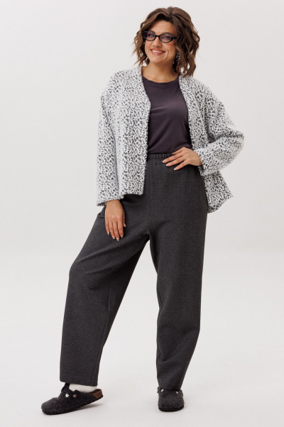 Жакет Anelli 1661 пушистый_лео - фото 9