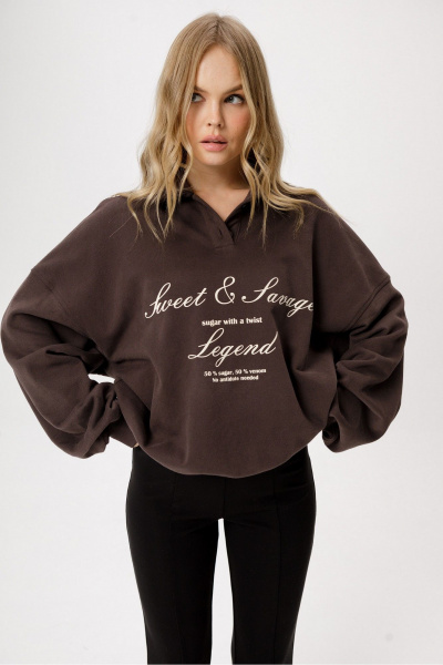 Джемпер PiRS 6400 коричневый - фото 1