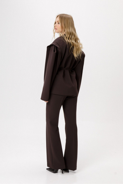 Брюки, жакет PiRS 6408 коричневый - фото 7