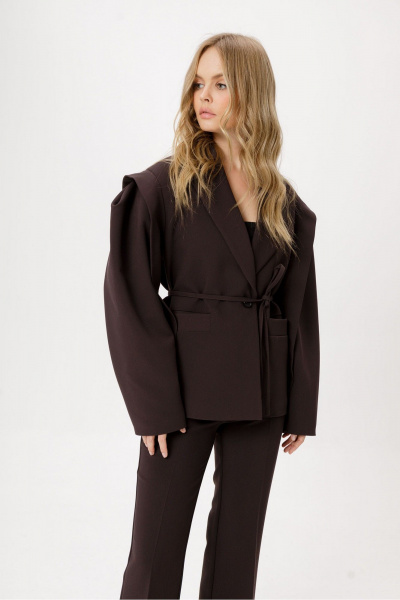 Жакет PiRS 6409 коричневый - фото 2