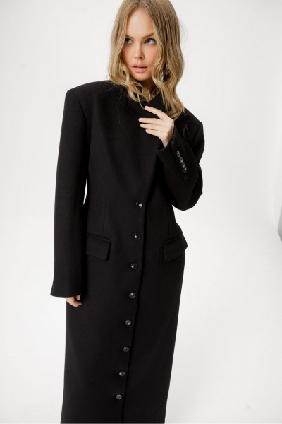 Пальто PiRS 6414 черный - фото 5