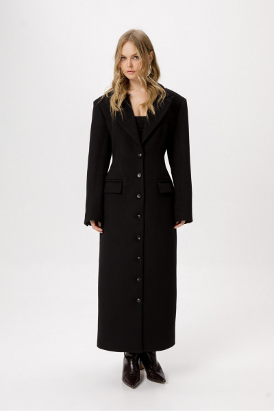 Пальто PiRS 6414 черный - фото 1